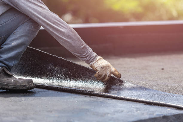 Professional Exterior Waterproofing technician working in Mendham, NJ